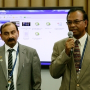 Speakers talk about coastal resilience activities in their countries