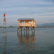 Guard station in Trao Reef Marine Reserve 
